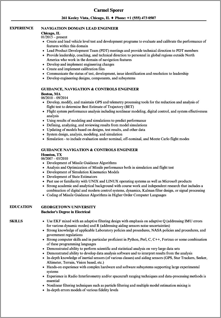 Government Security Clearance On Resume Sample
