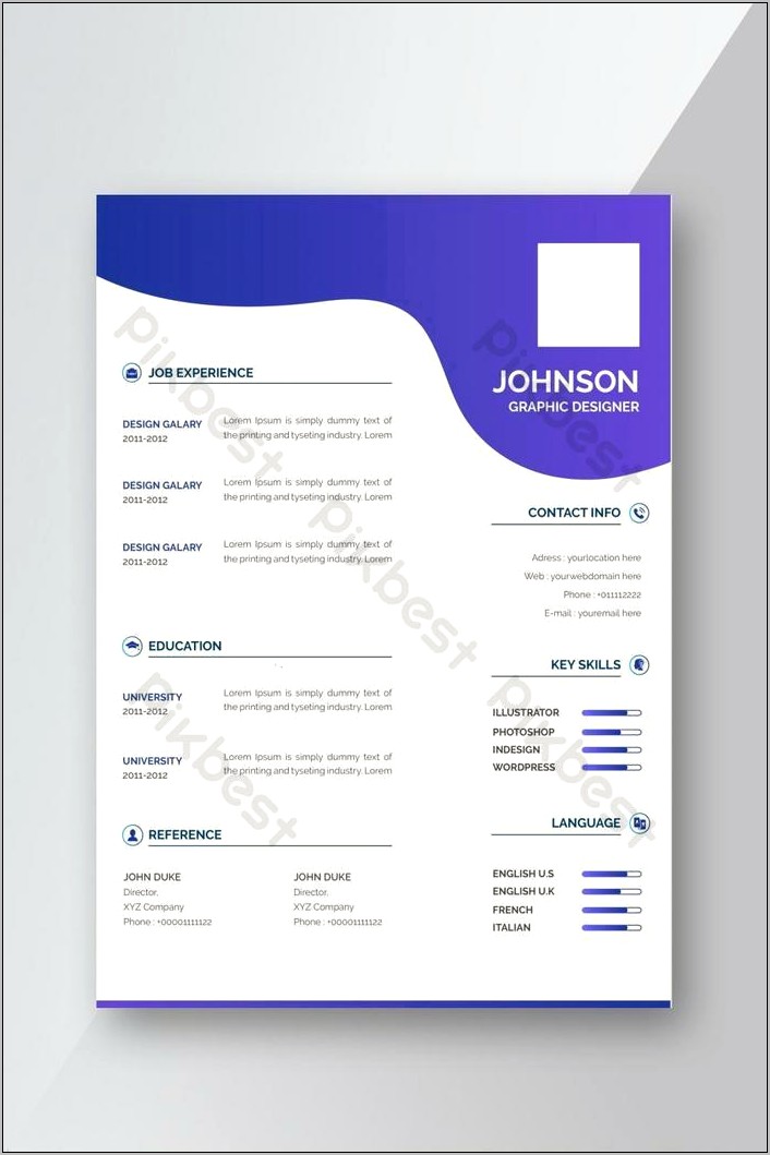 Graphic Design Resume Word Doc Template Free Download