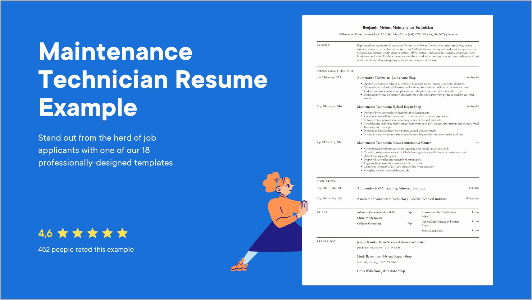 Great Resume Objectives For Maintenance
