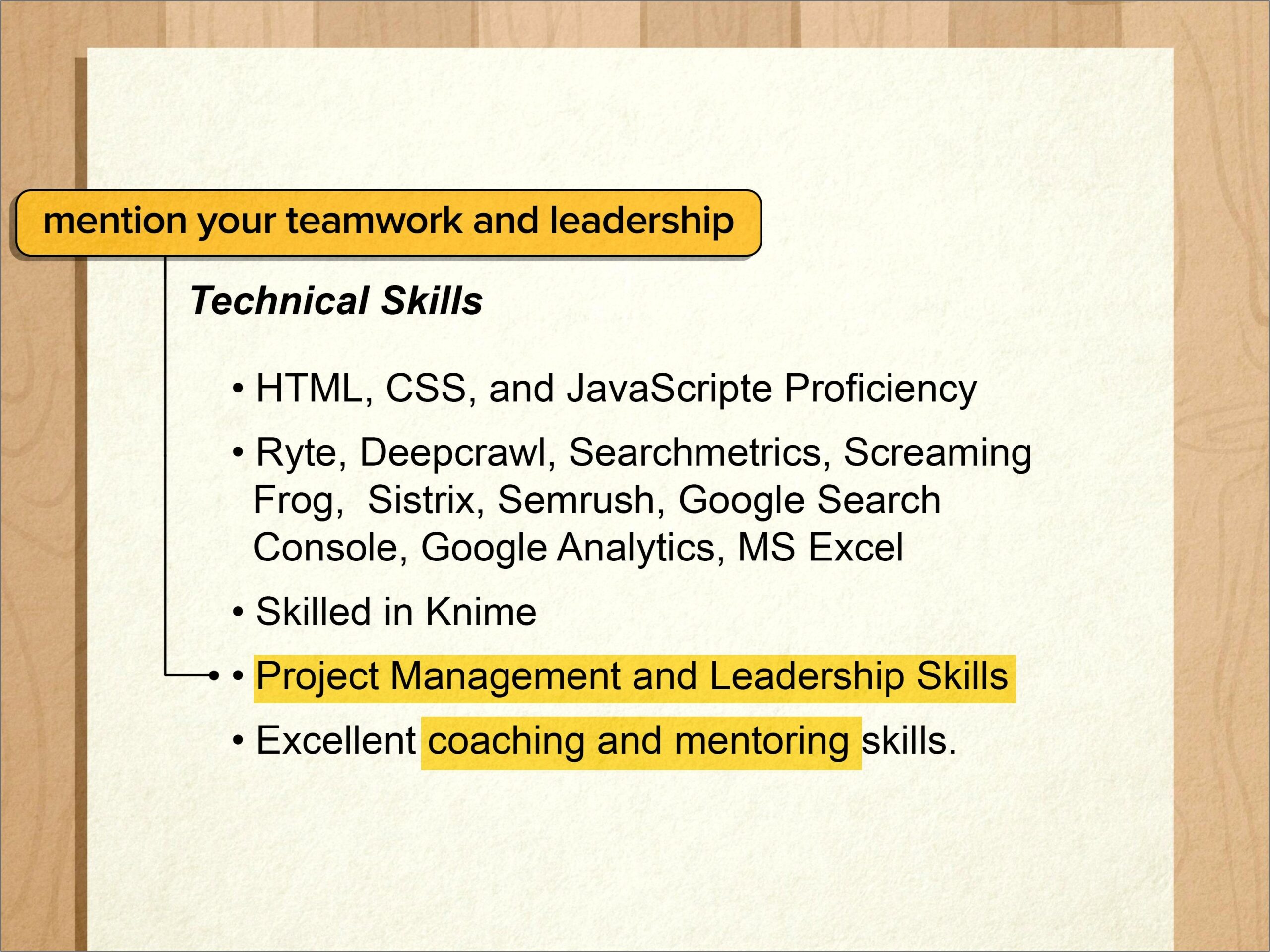 Great Skills To Include On Resume