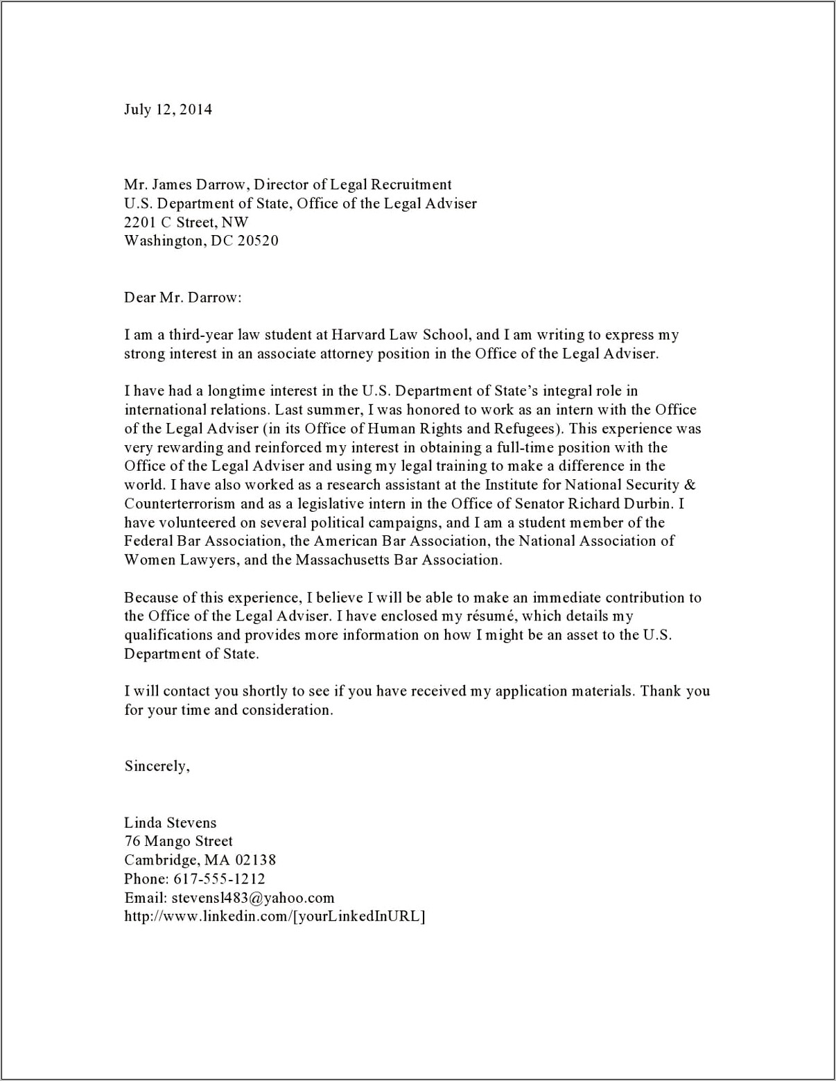 Harvard Resume And Cover Letter Pdf