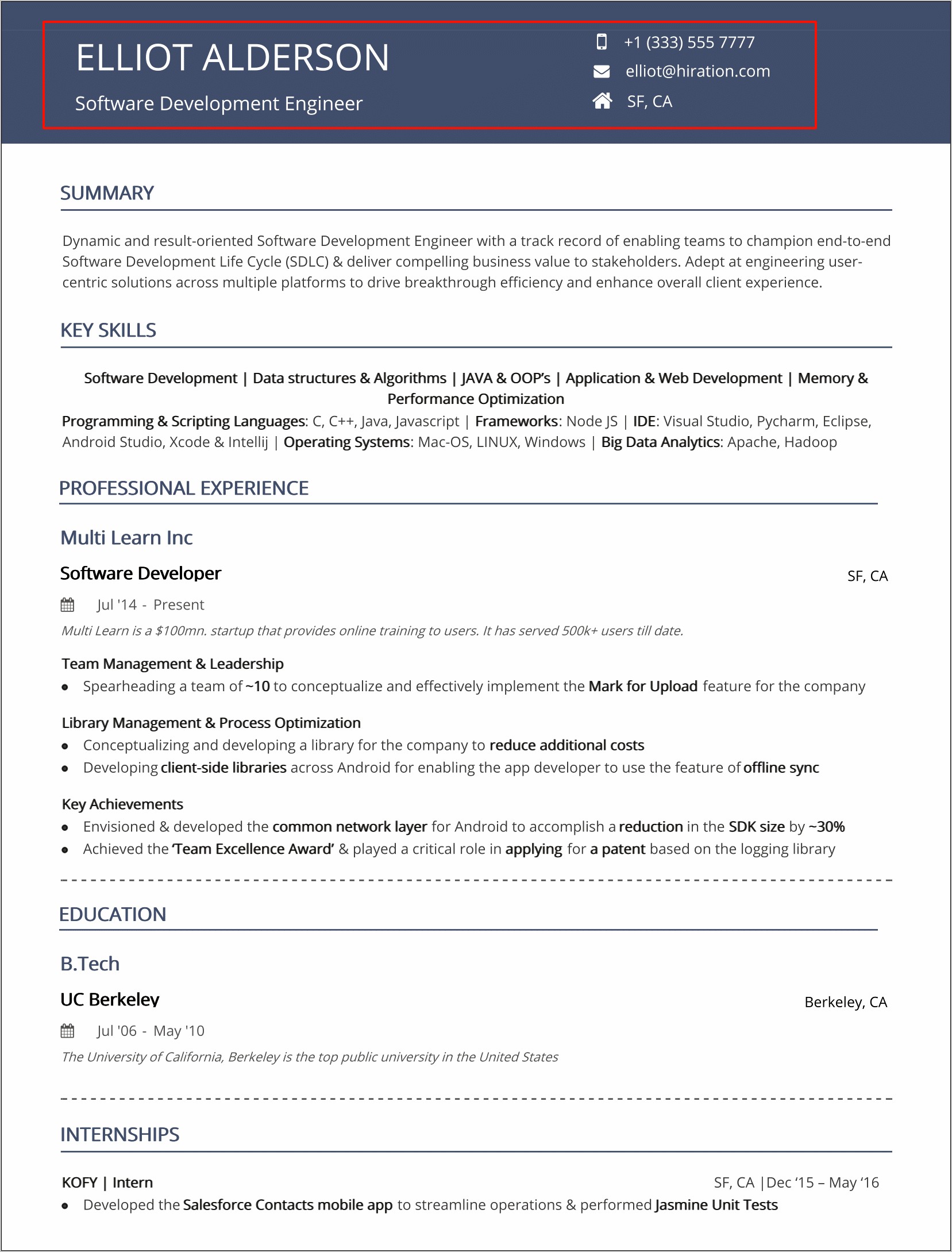 Headers For Resume Skills And Abilities