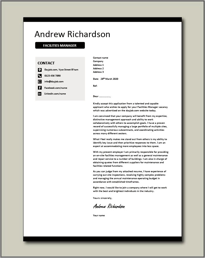 Health And Safety Resume Cover Letter Samples