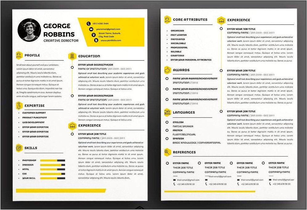 High Polished Attention Grabbing Resume Templates