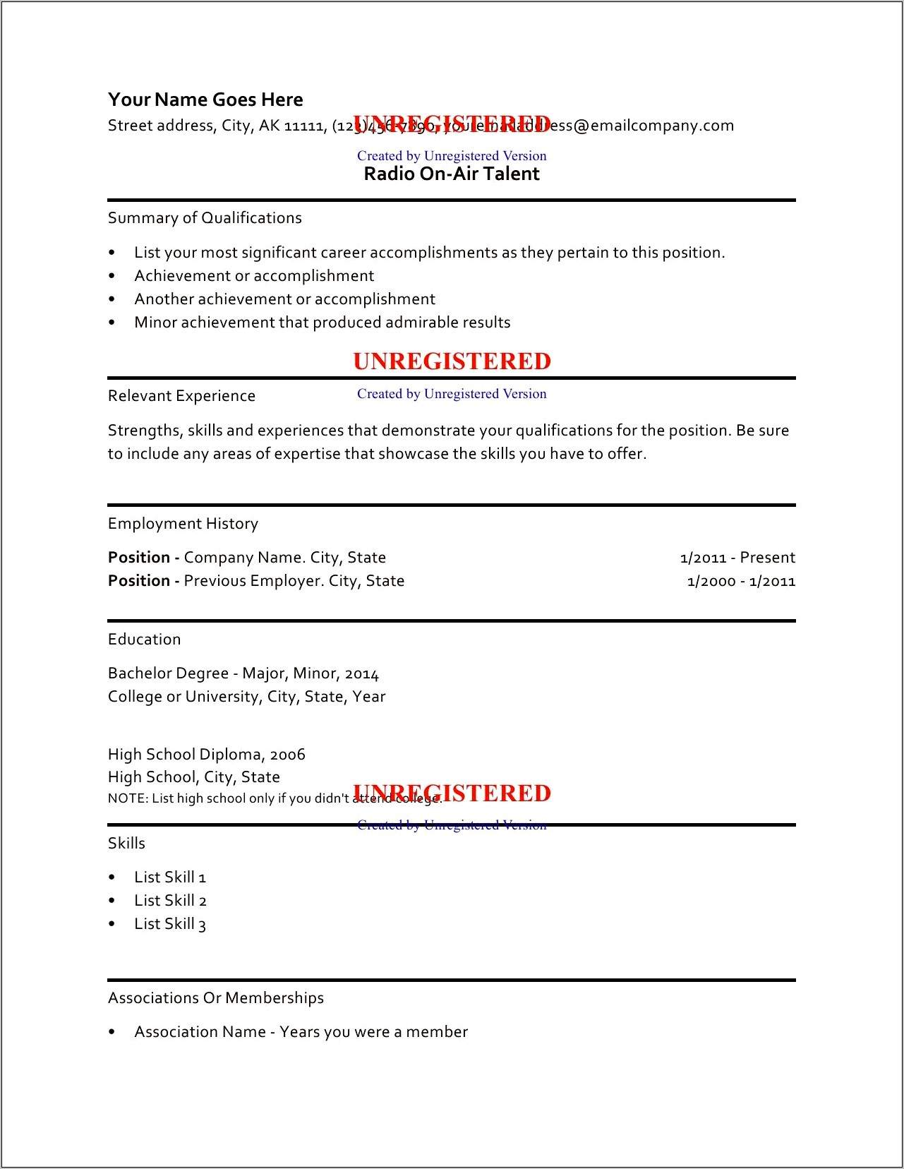 High School College Resume Examples Aie