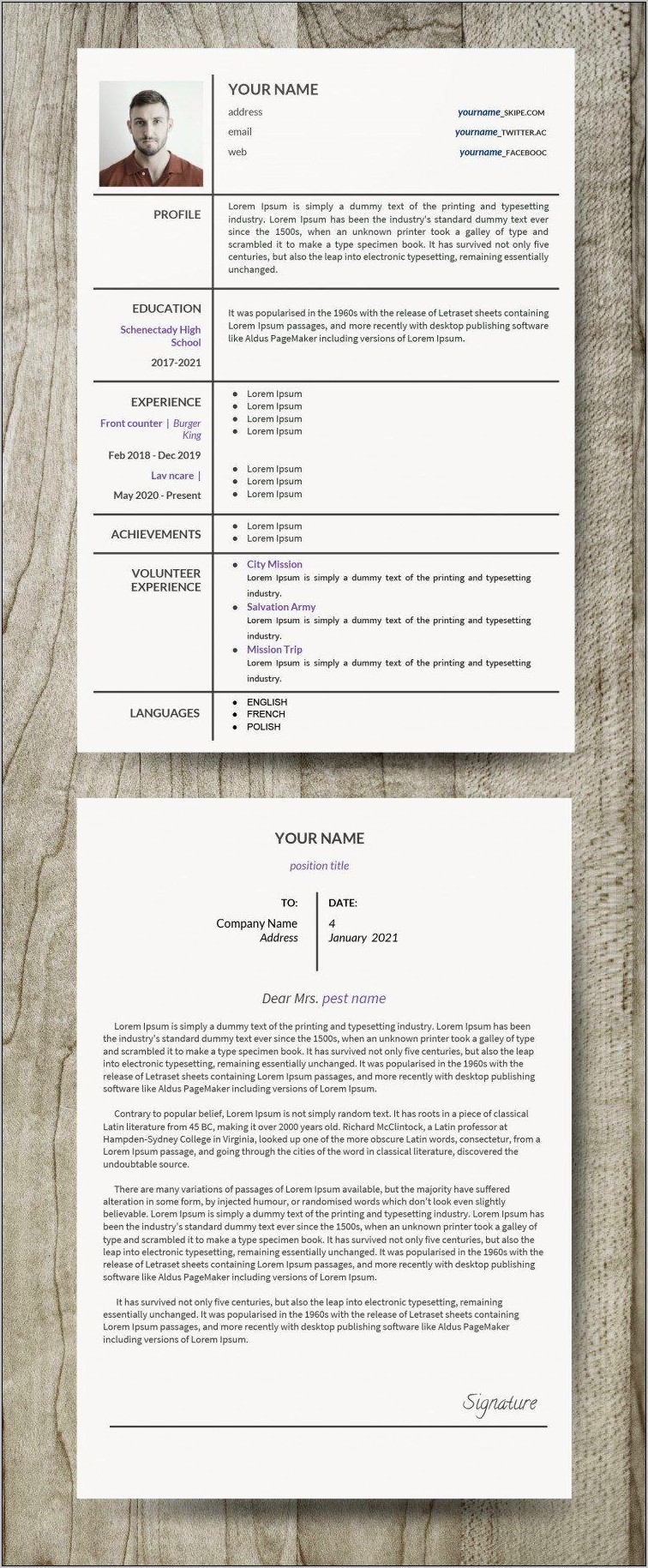 High School Resume Template Achivements Education