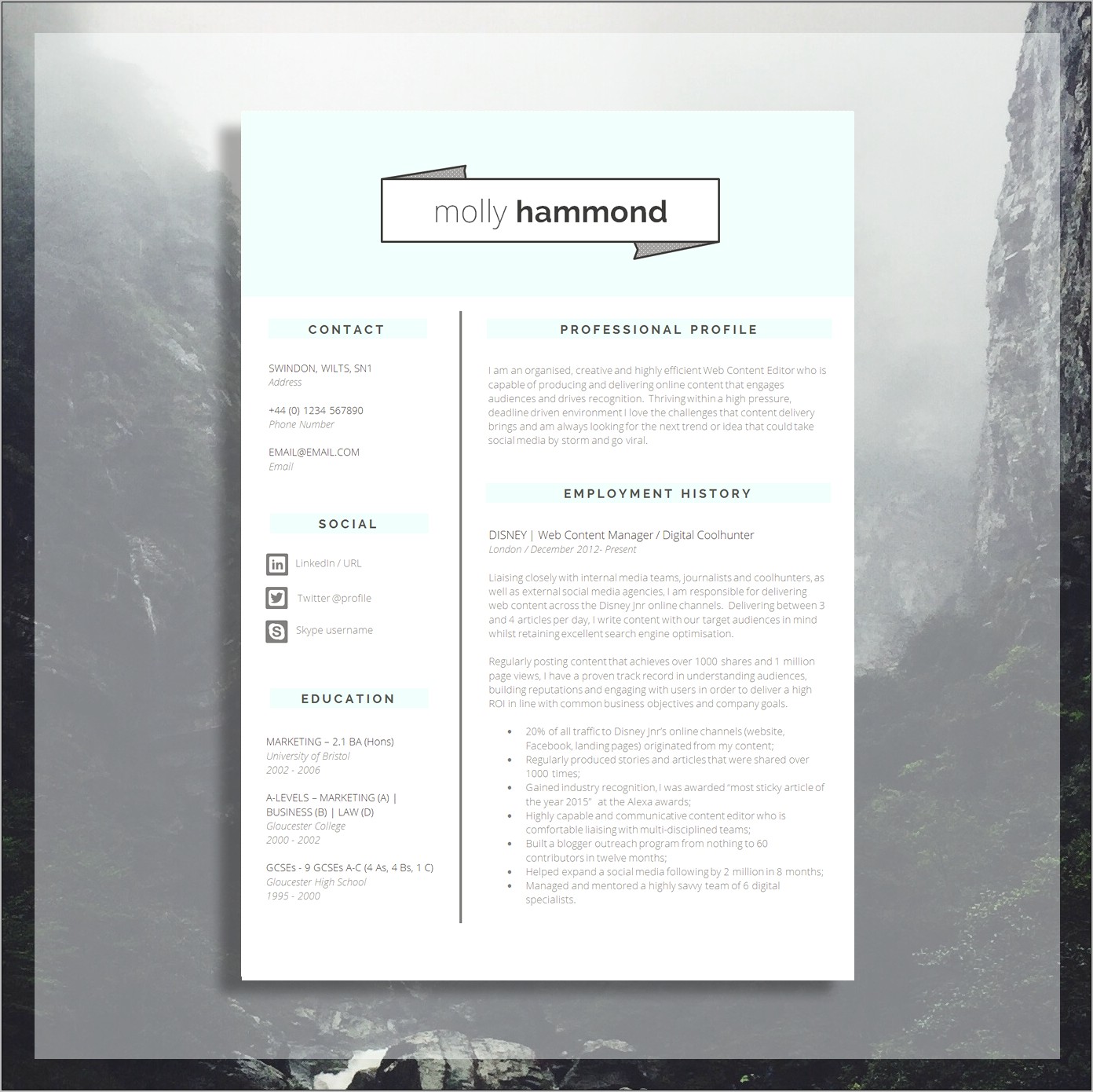 High School Resume Template For Ms Word