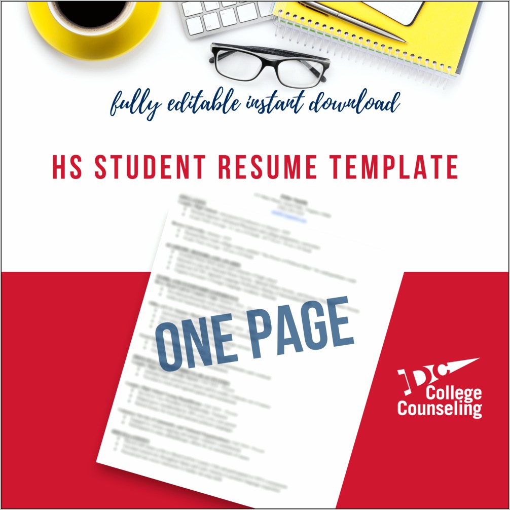 High School Student Resume Format Download