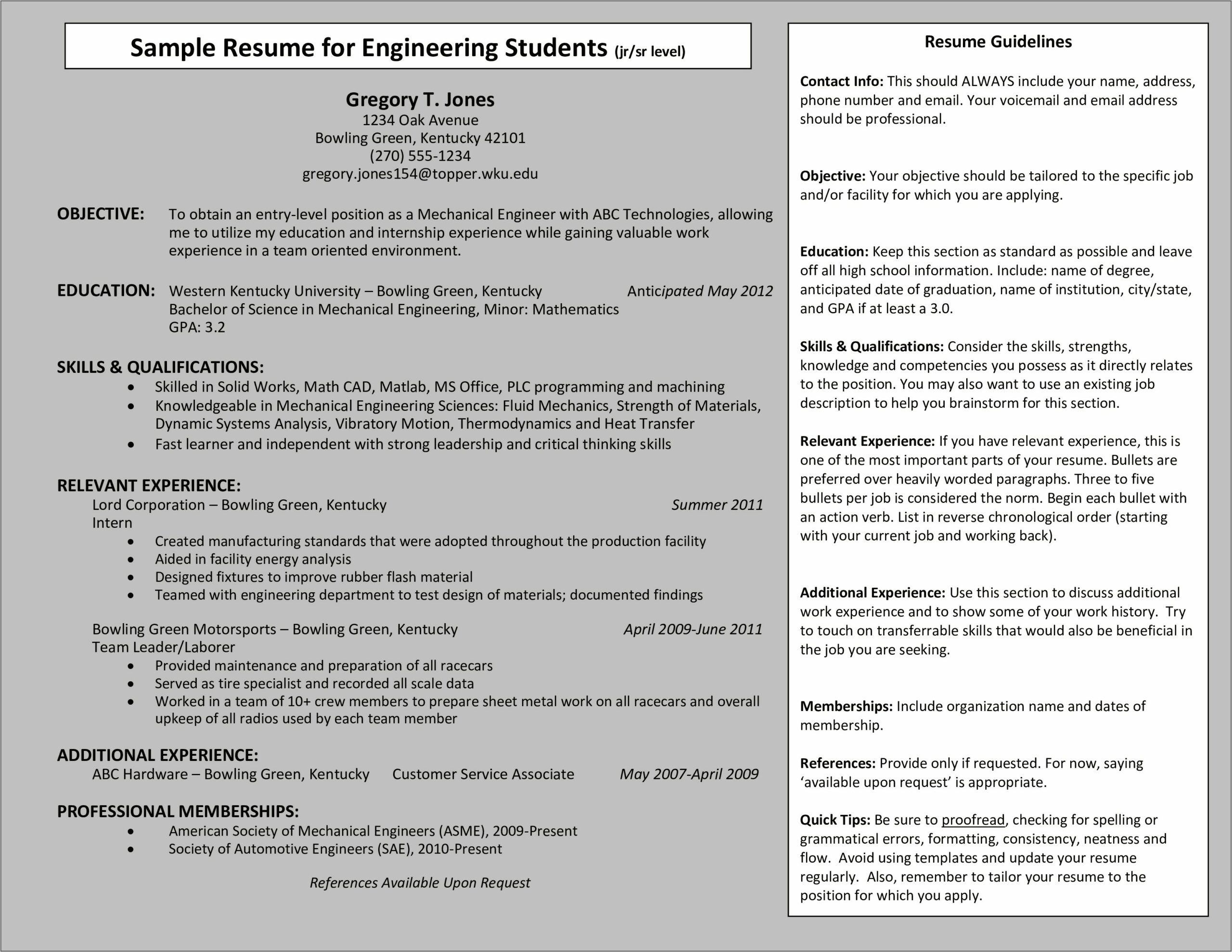 High School Student Resume Objective For College