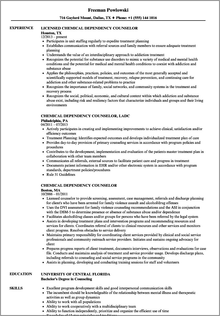 Hiv Counselor Resume With Summary Of Qualifications