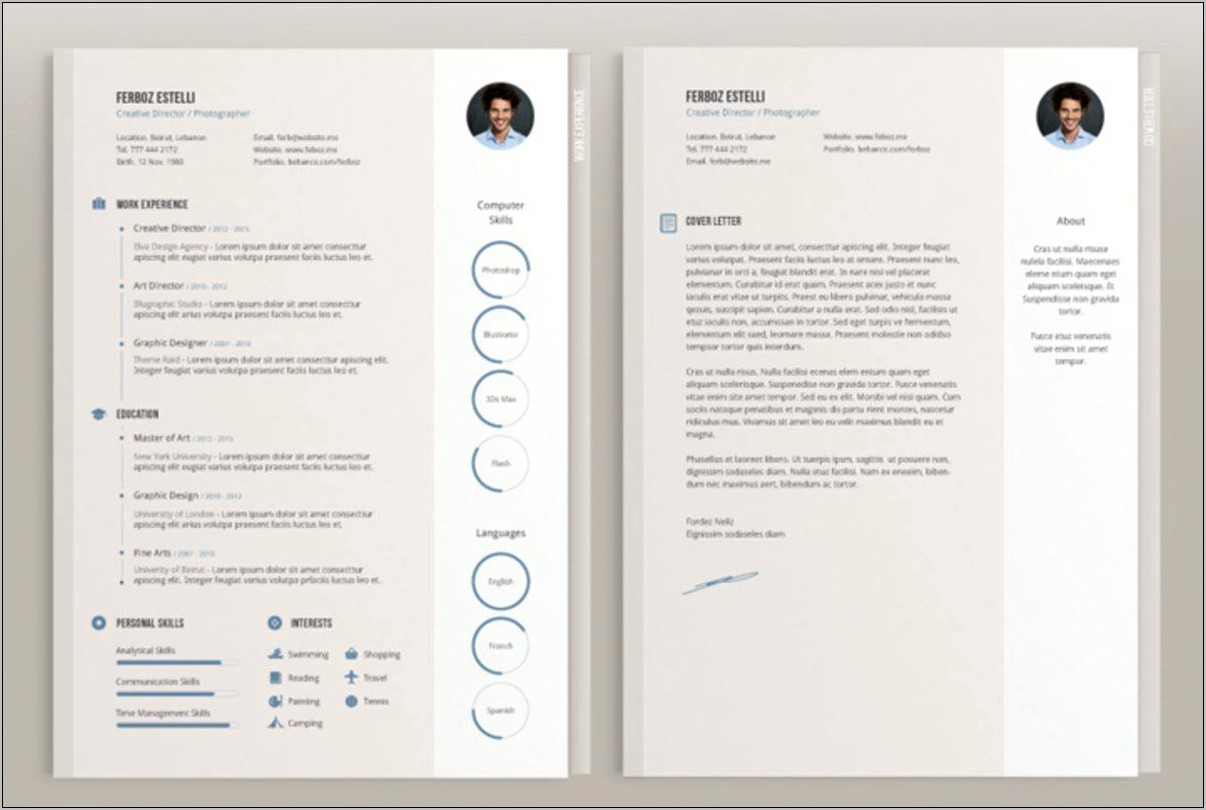 Icons For Indesign Resume Free