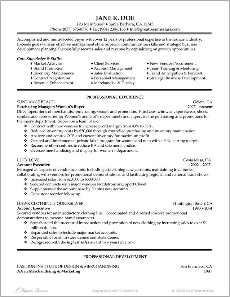 Include Industry And Federal Resume For Federal Job