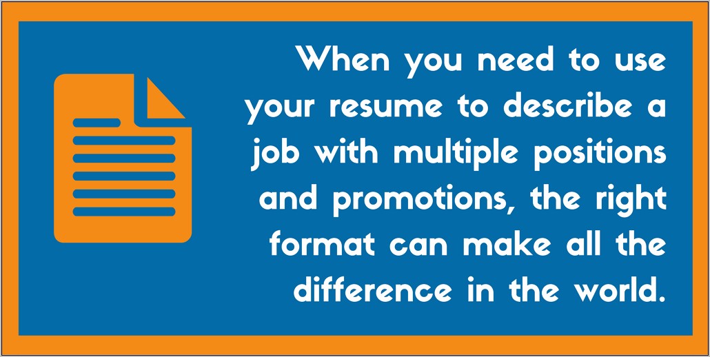 Include Two Jobs On A Resume