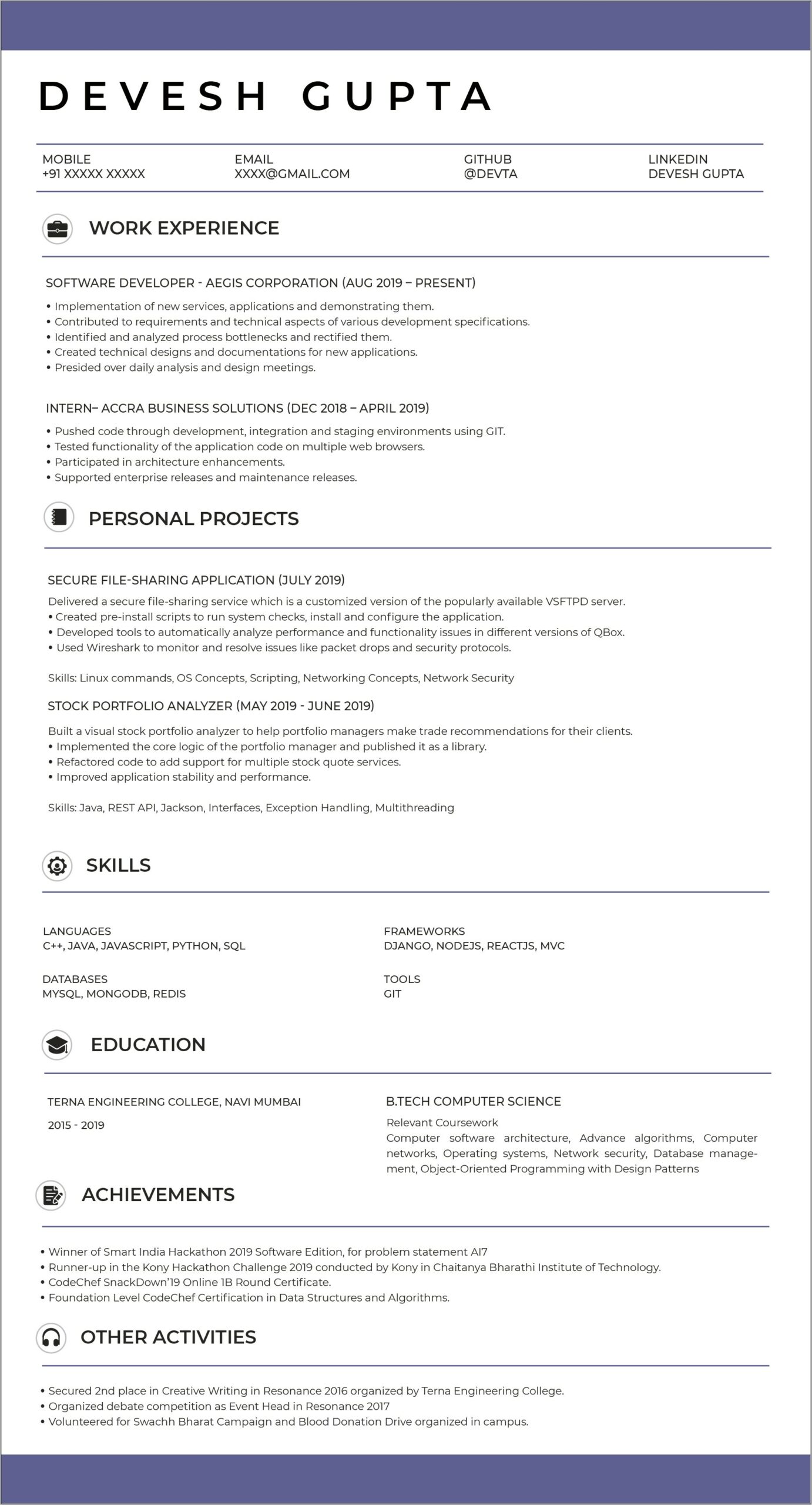 Indeed Jobs Entry Level Full Stack Developer Resume