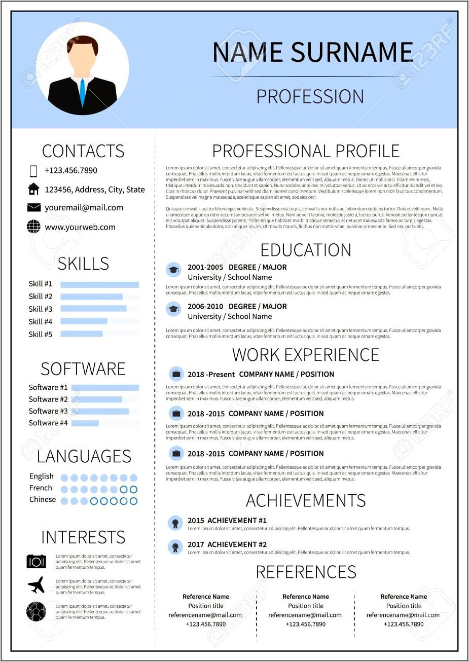 Infographic Resume Vol 1 Free Download