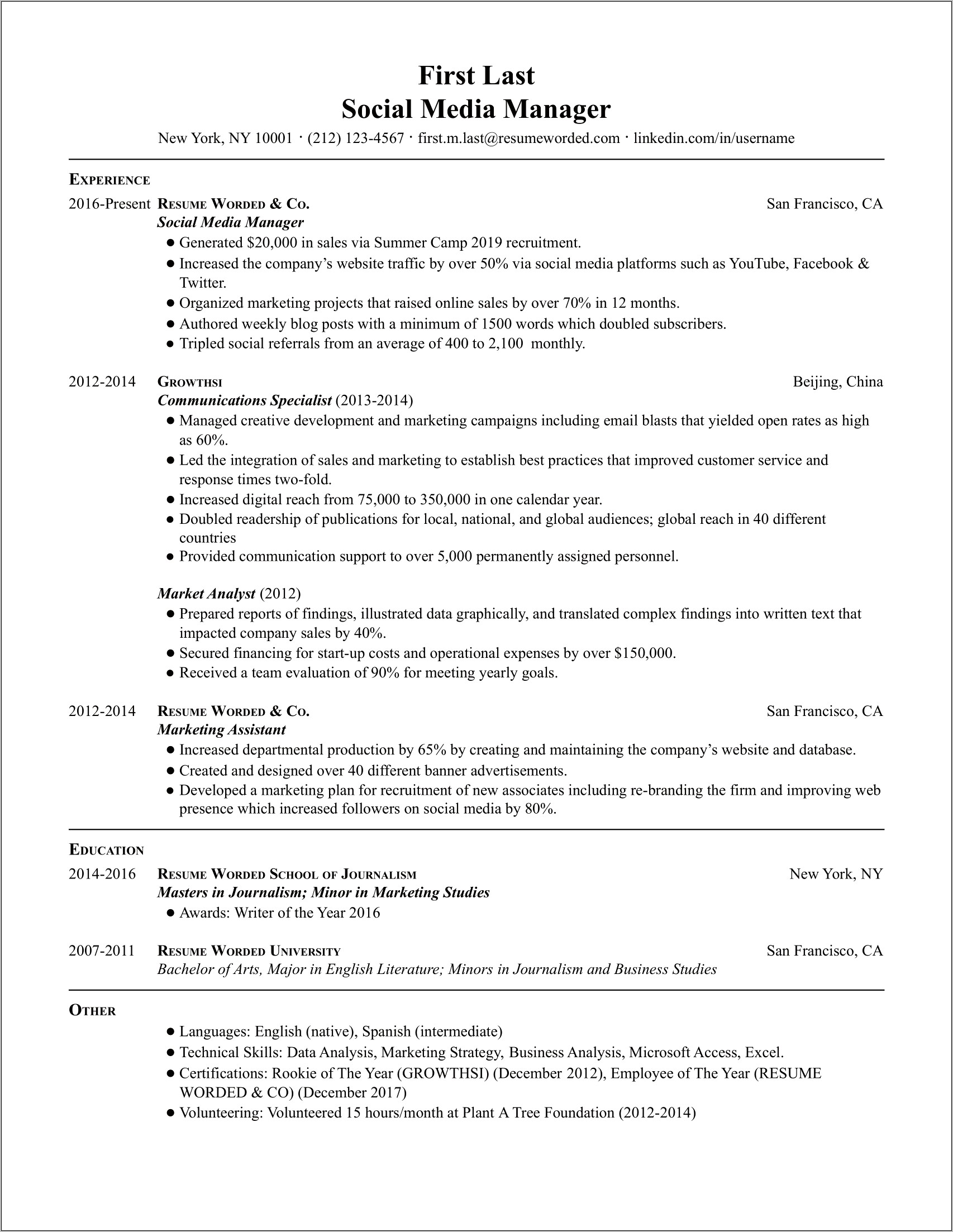 Integrated Business Planning Manager Resume