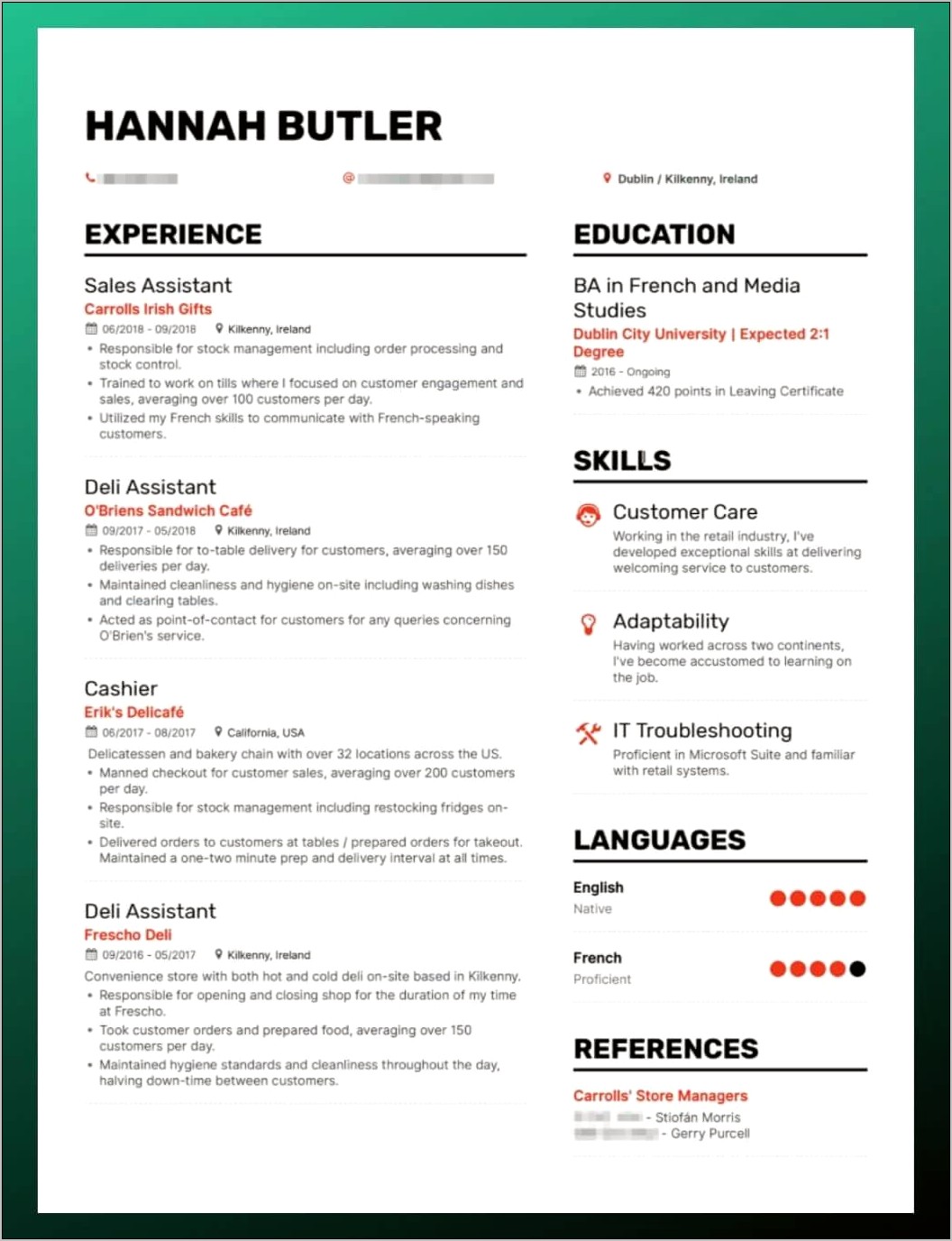 Is Georgia A Good Font For Resume