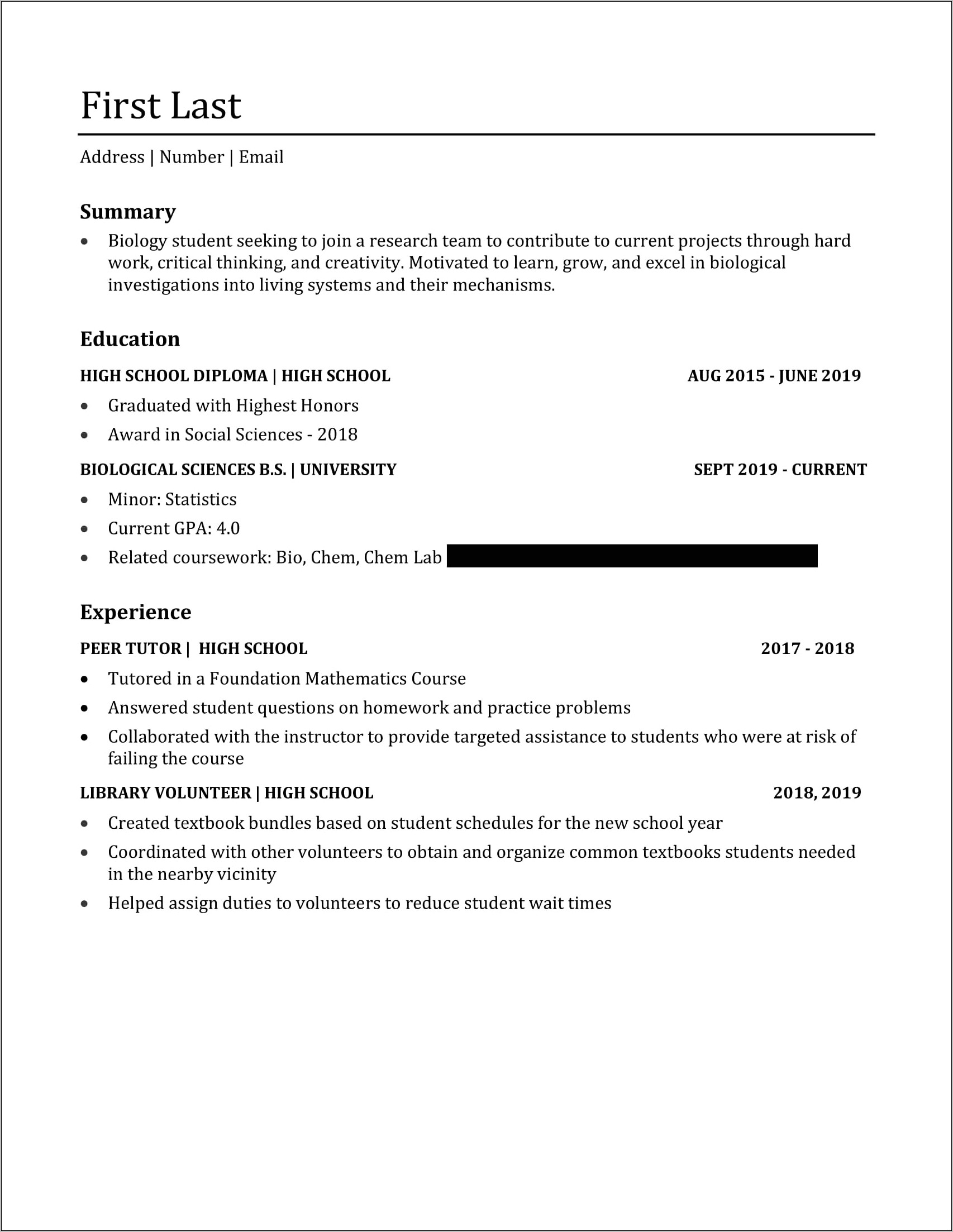 Is Research In High School Relevant For Resume