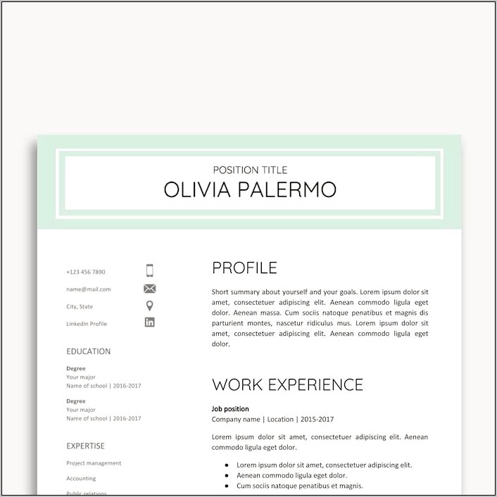 Is There A Resume Template In Google Docs