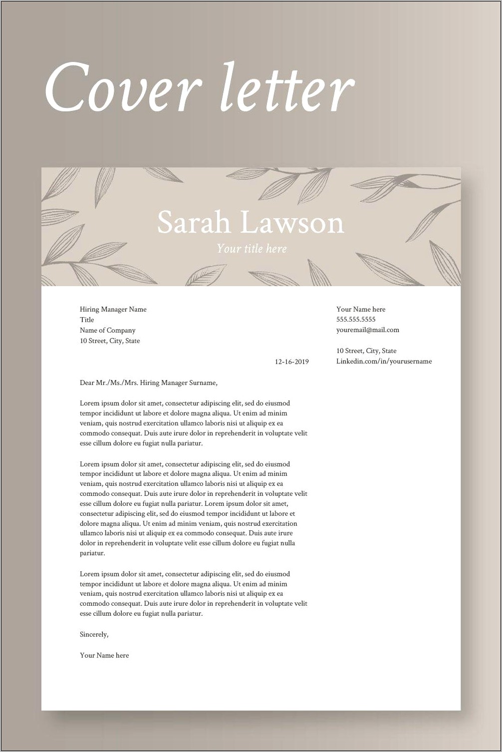 Is There A Resume Template In Open Office