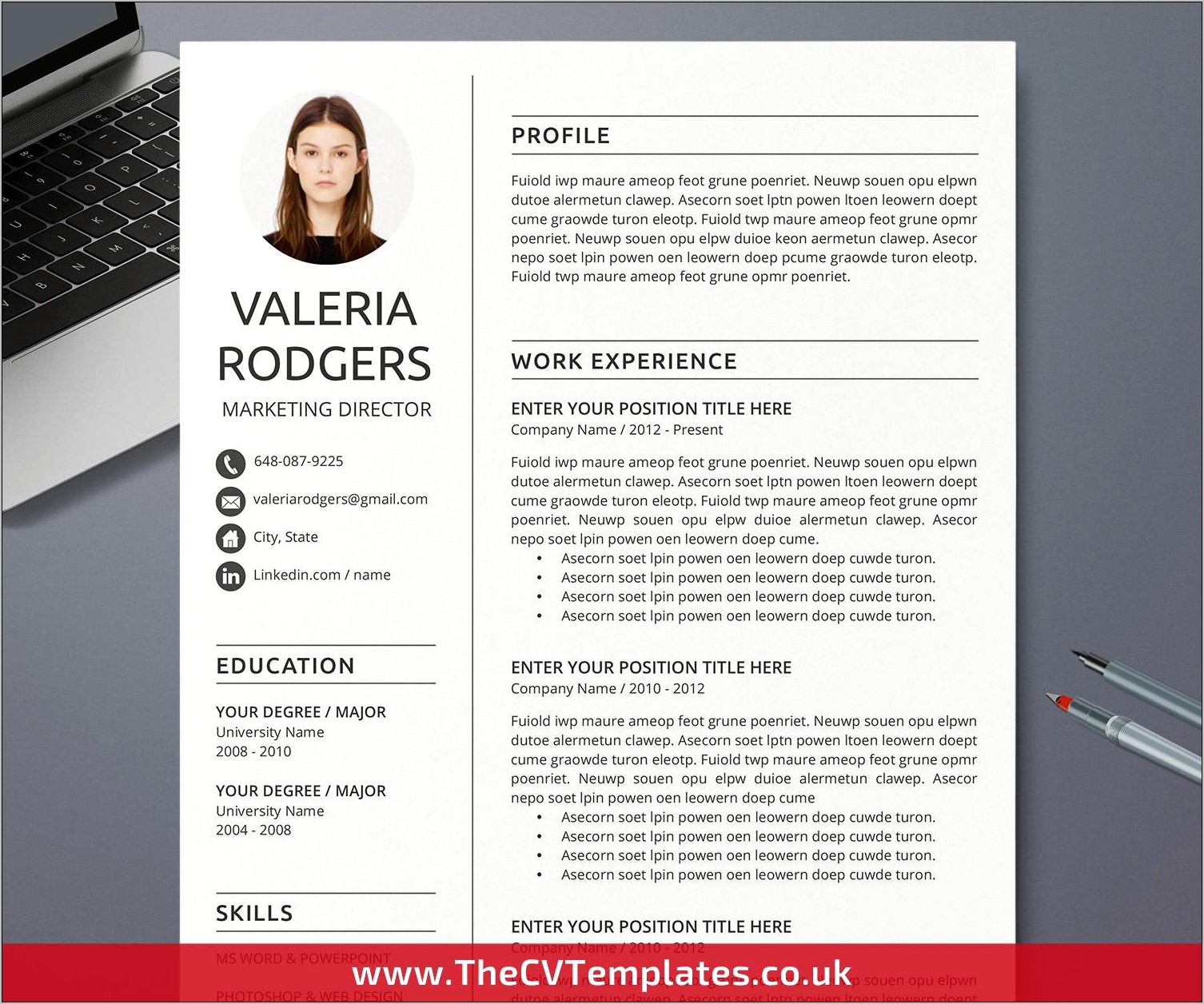 Is There A Template For Resume In Word