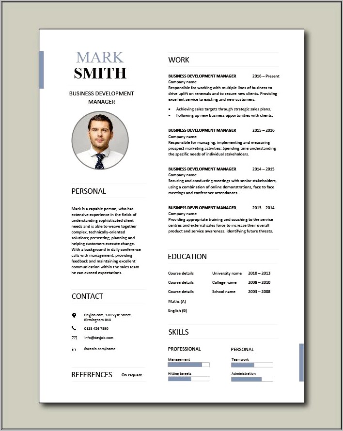 It Business Development Manager Resume Samples