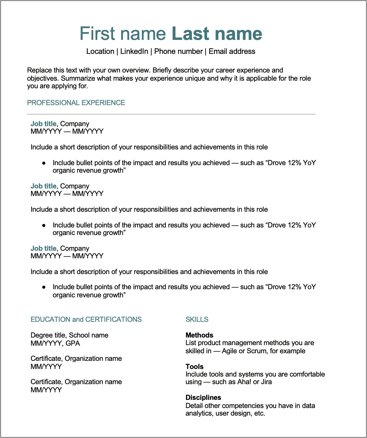 It Manager Roles And Responsibilities Resume