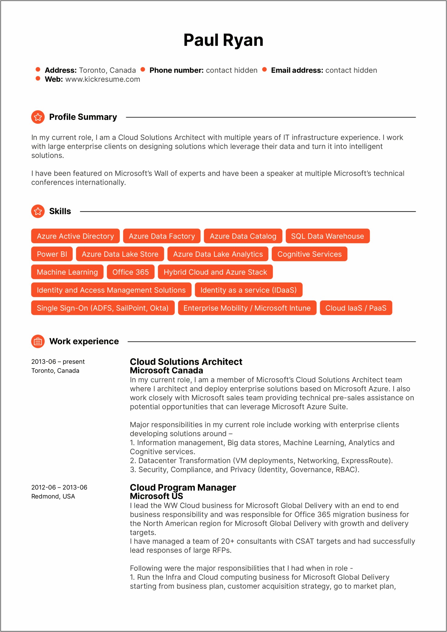 It Project Manager Office 365 Implementation Resume
