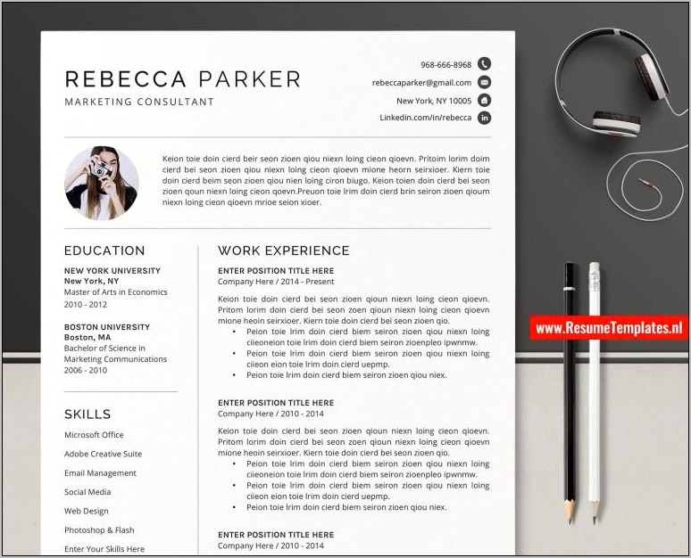 It Resume Template Word Free