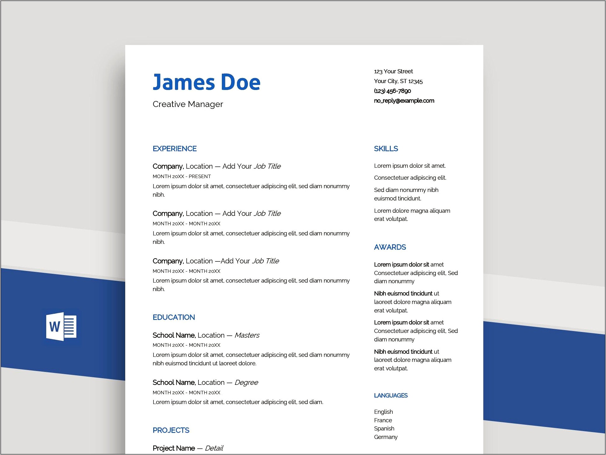 Job Category On Resume Example