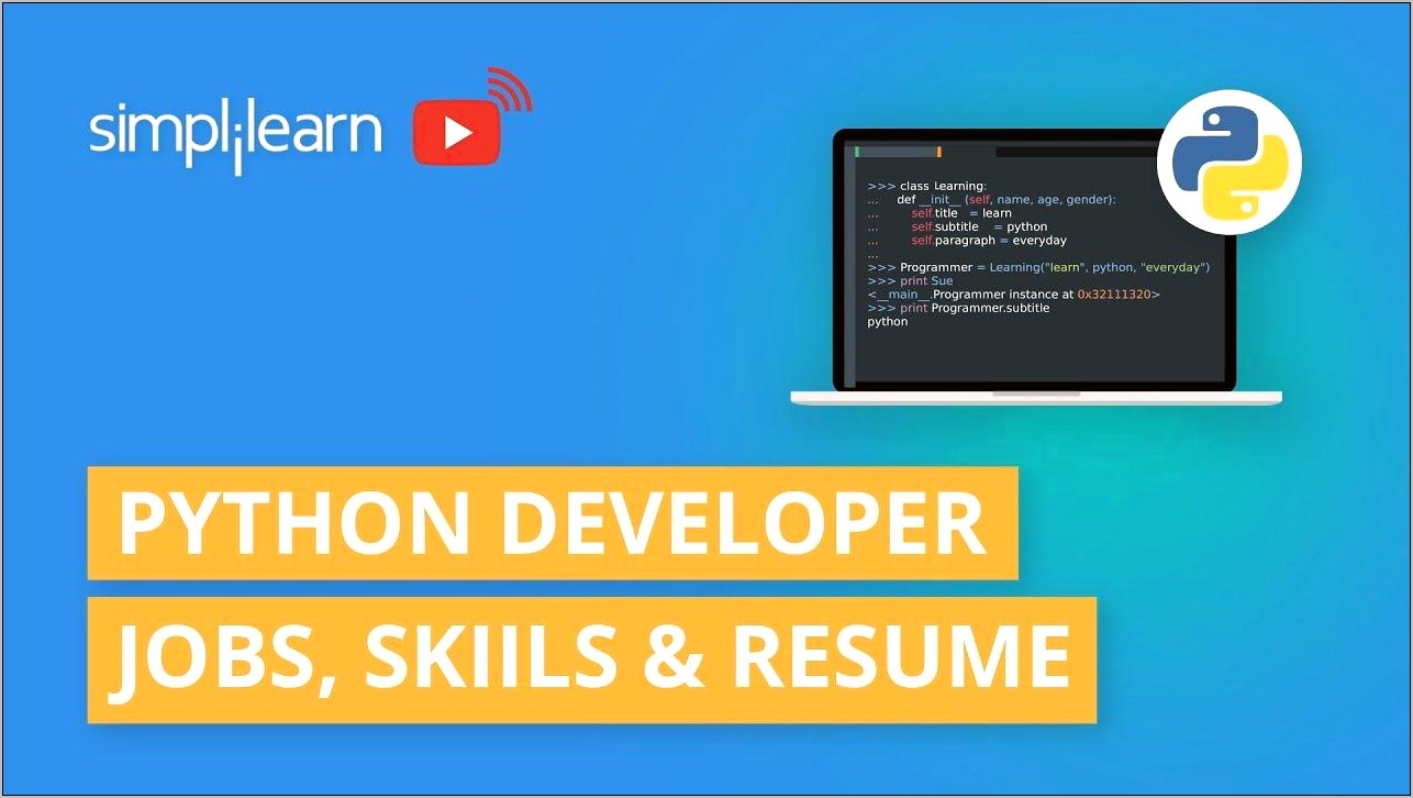 Job Description For Python Developer In Resume