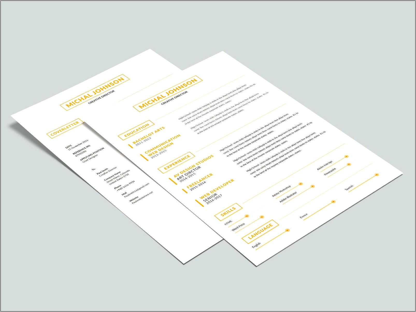 Job Descrtipion On Two Pages Resume