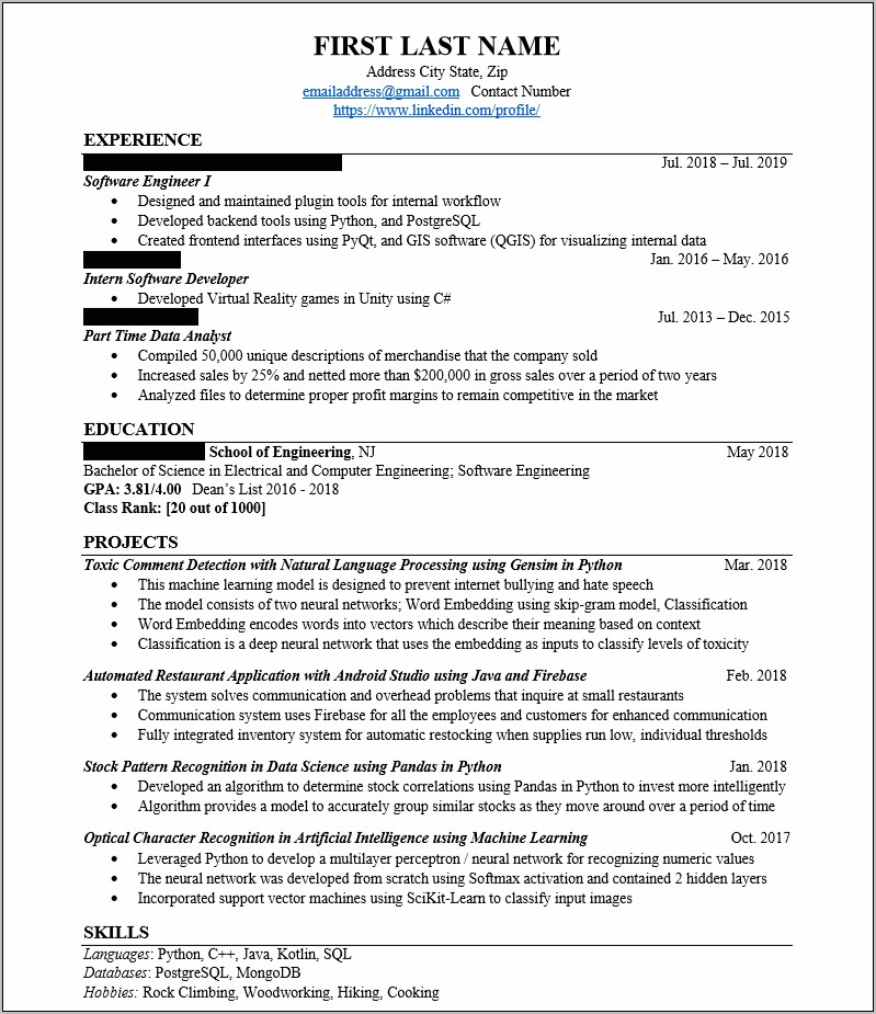 Job Got Fired From On Resume