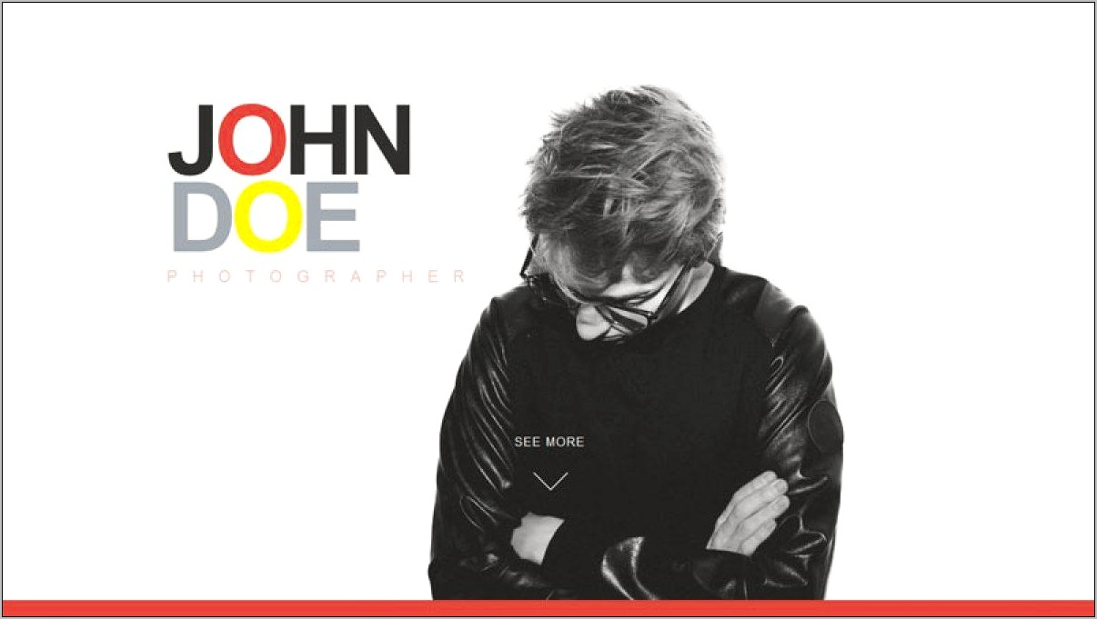 John Bootstrap One Page Html5 Resume Template Download