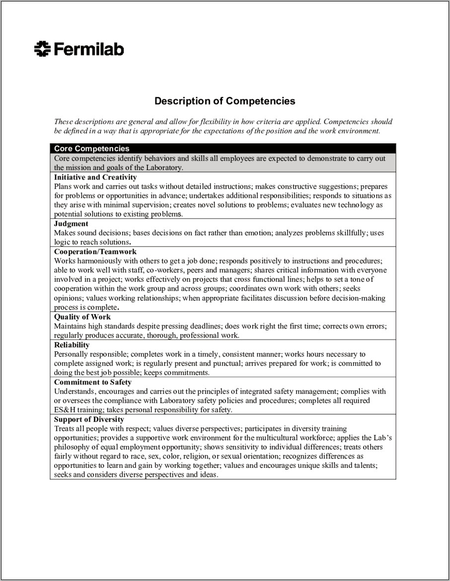 Key Skills And Competencies For Customer Service Resume