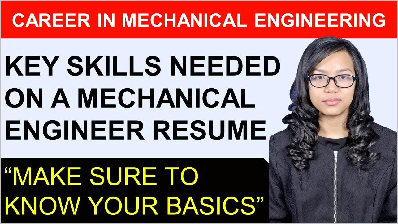 Key Skills In Resume For Engineer