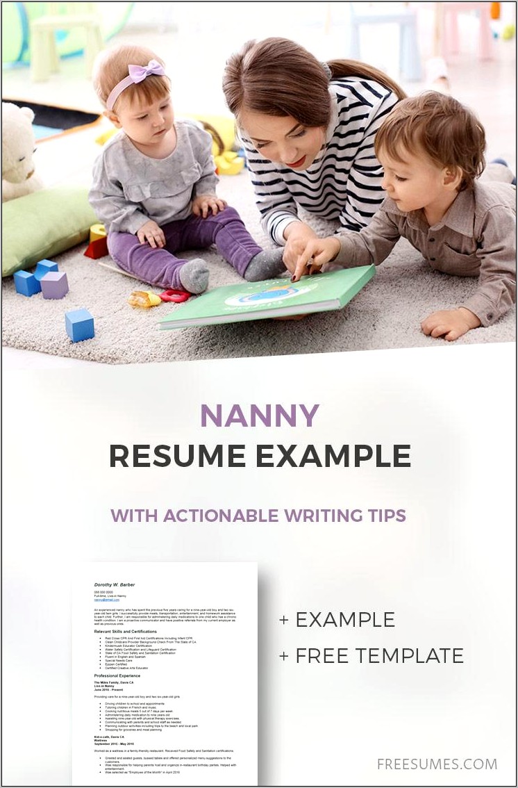 Key Words For A Nanny Resume