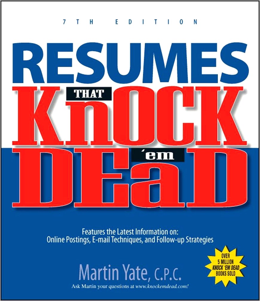 Knock Em Dead Resume Templates Download