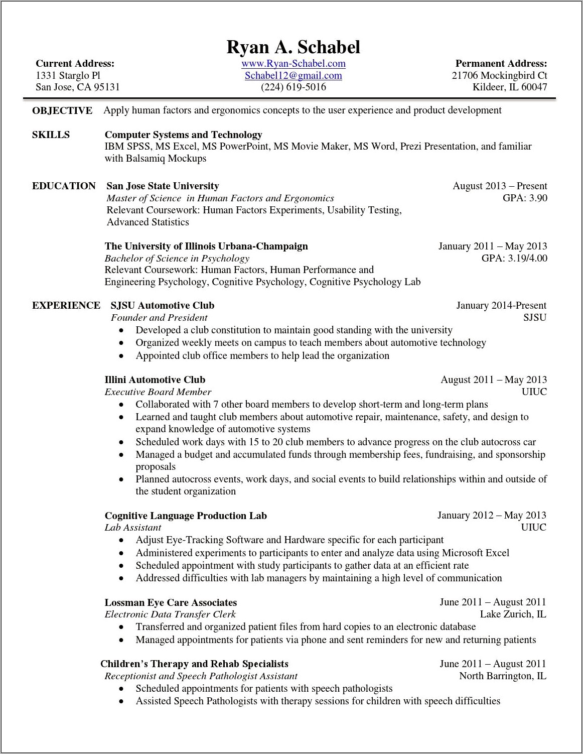 Lab Teaching Assistant Experience Resume Organize