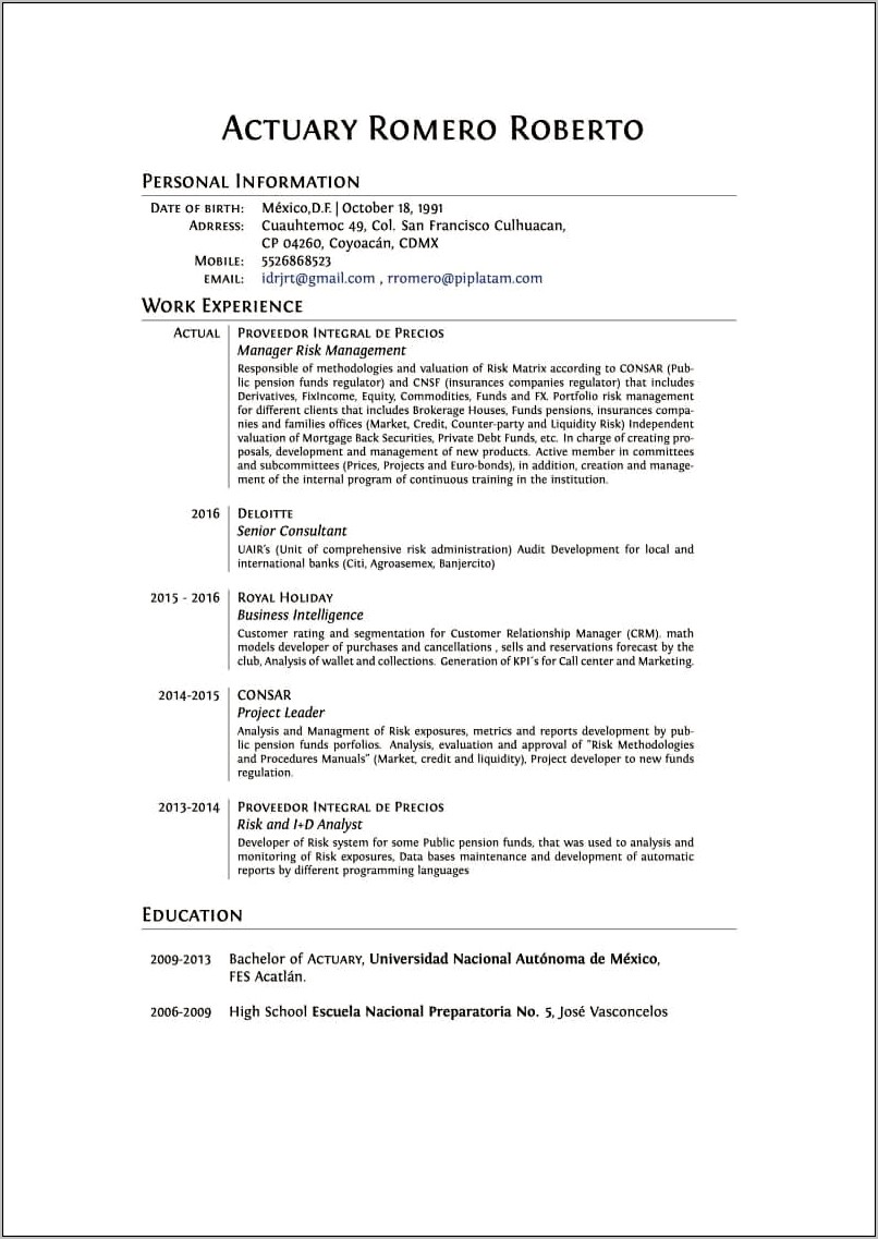 Latex Resume For Machine Reading Templates