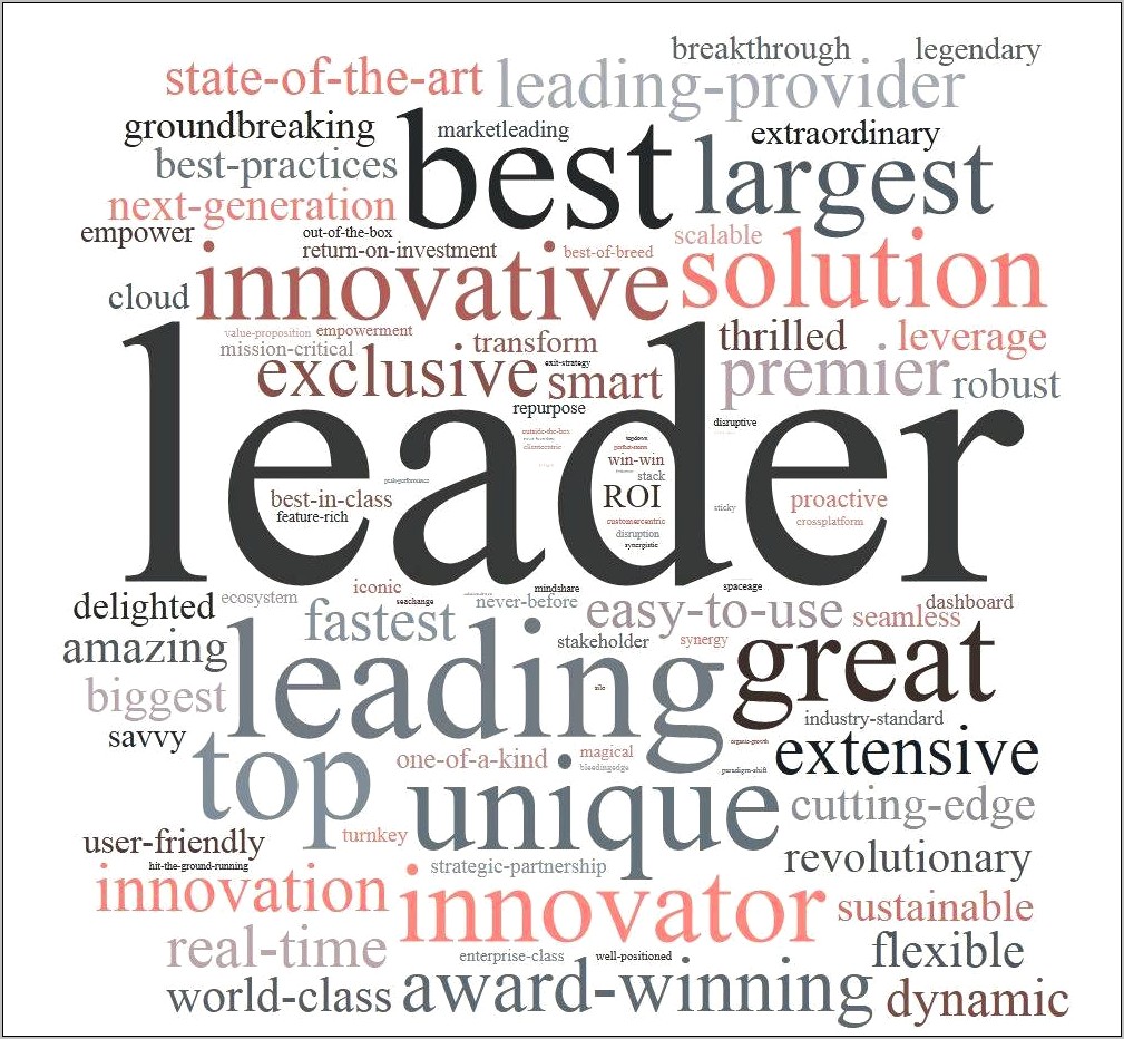 Leadership Words To Use In Resume