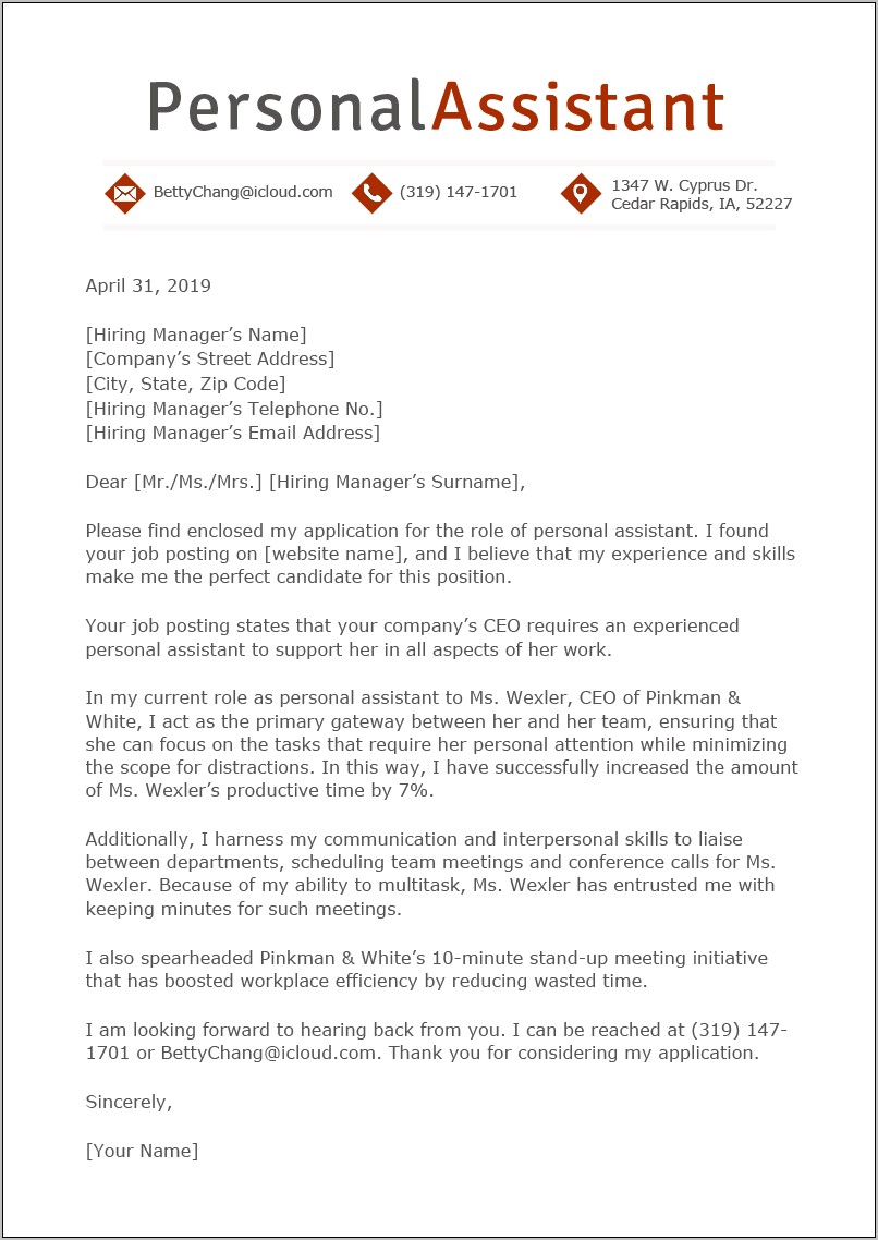 Legal Administrative Assistant Resume Cover Letter