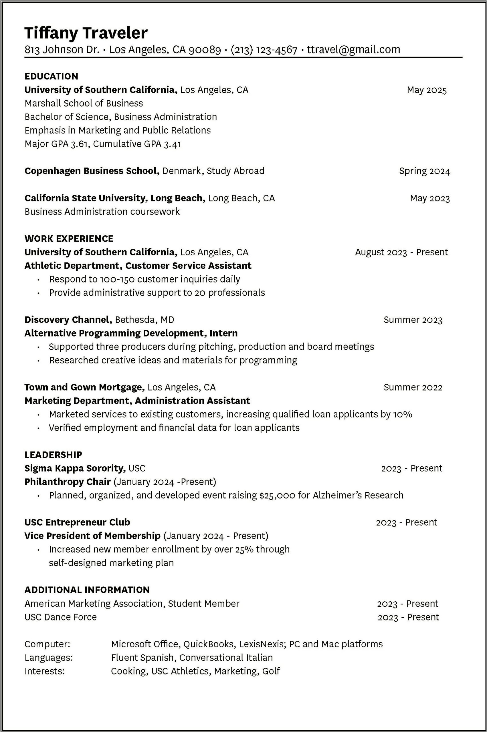 Letter With Resume To Explain Alternative Path