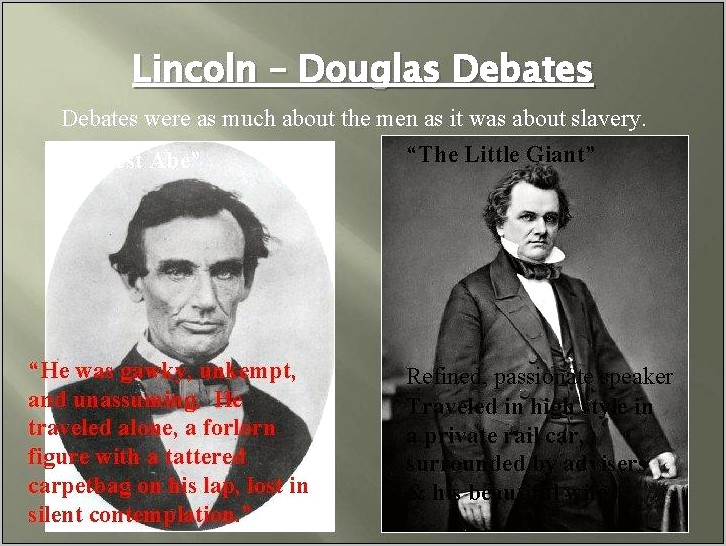 Lincoln Douglas Debate In High School Resume