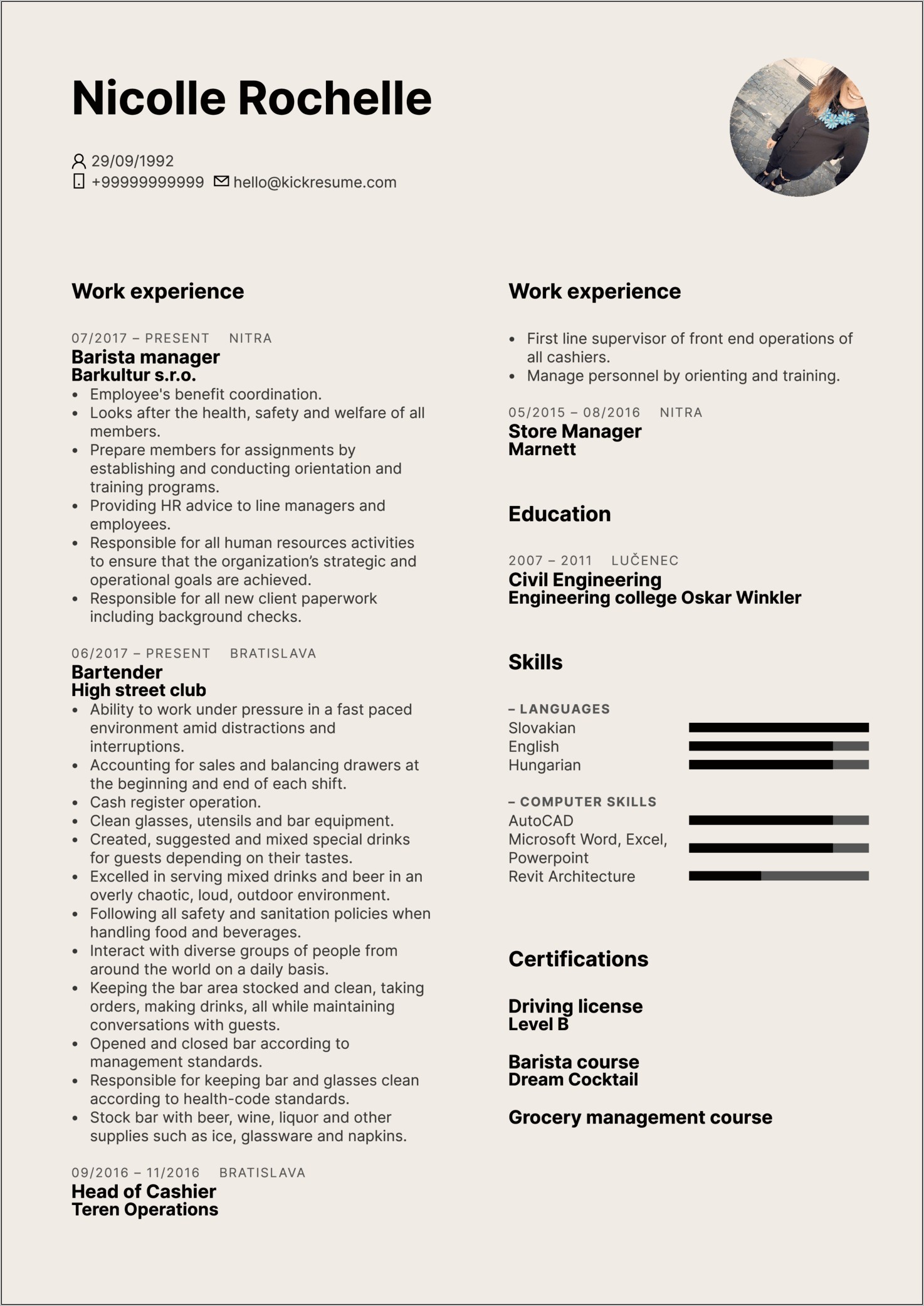 Liquor Store Job Description For Resume