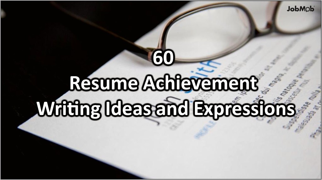 List Of Accomplishments To Put On Resume