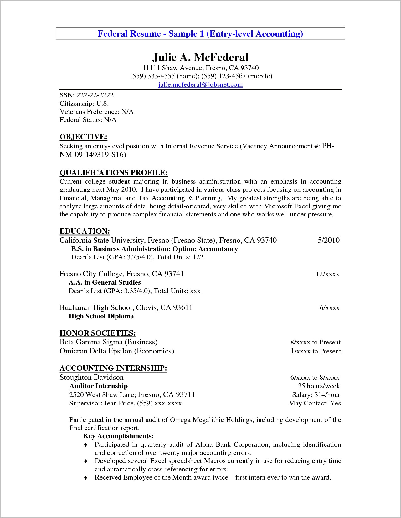 List Of Objectives For A Resume For Students
