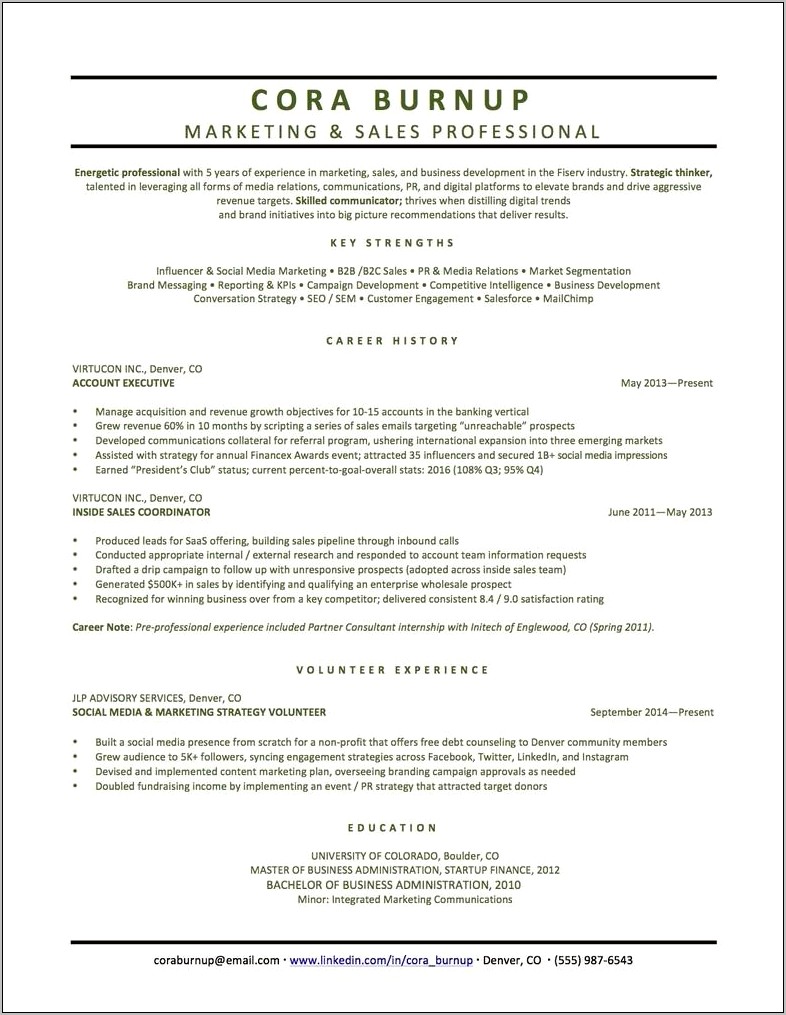 Listing Experience On Resume With The Same Position