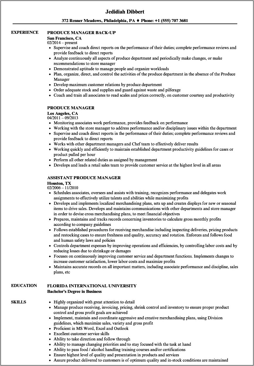 Lowes Merchandiser Job Description On Resume