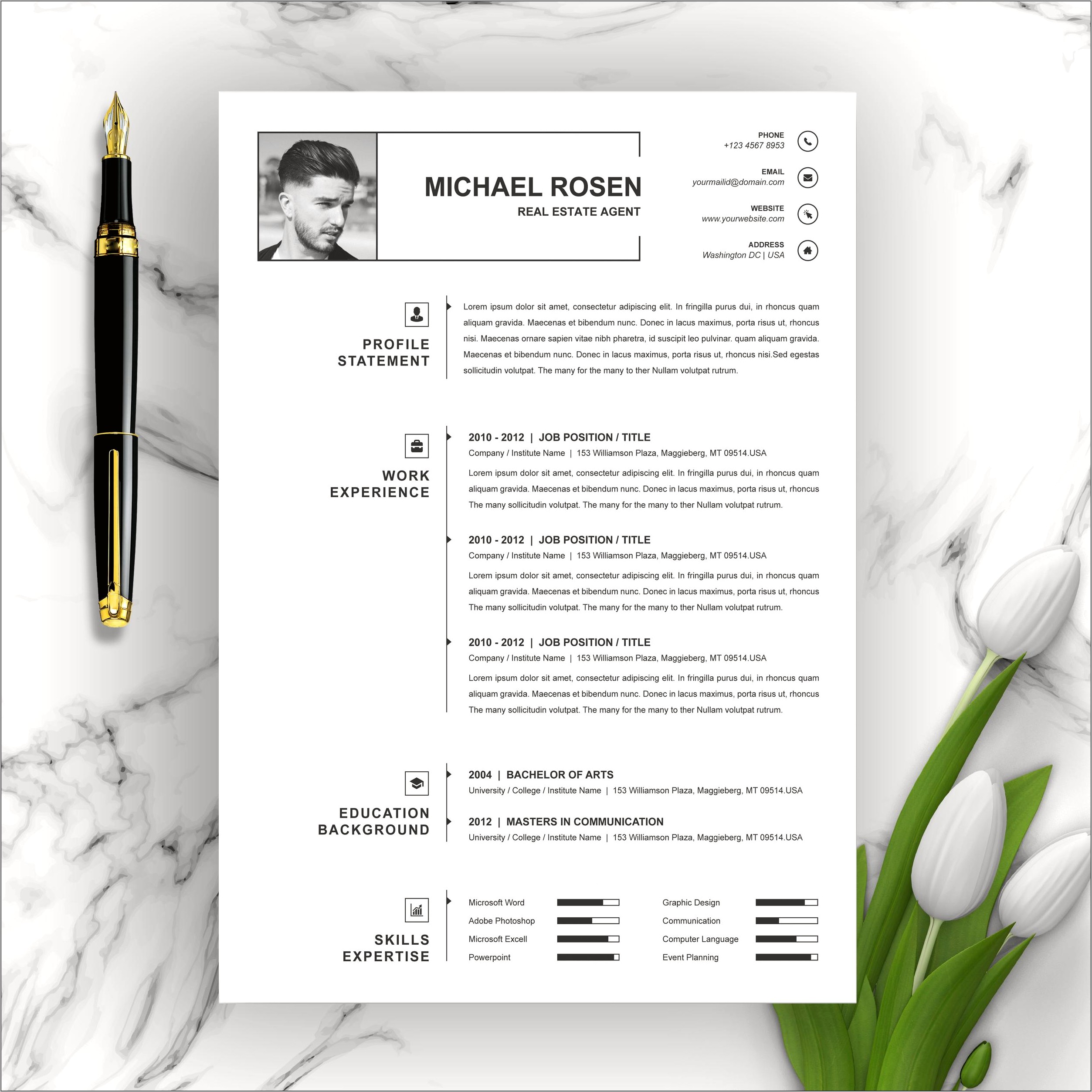 Mac Pages Resume Templates Free Download
